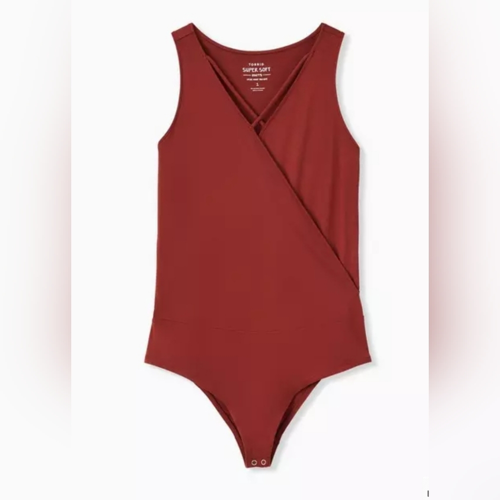 torrid Super Soft  Surplise Strappy Sleeveless Bodysuit size 1X NWT